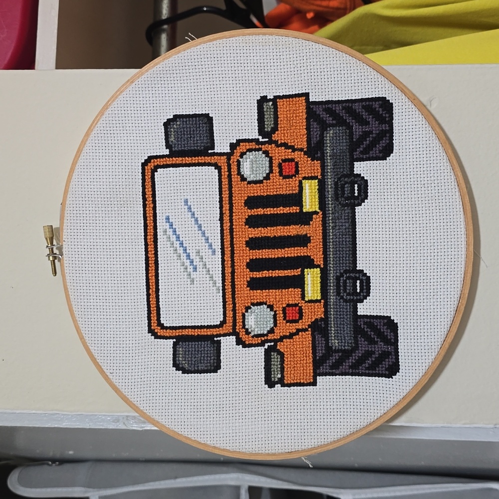 Jeep Wrangler Cross stitch